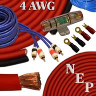 🚗 upgrade your car audio setup with 4 gauge amp kit, oversized power & ground cable, mini-anl fuse, speaker wire, and more! logo