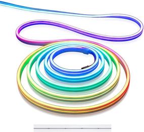 img 4 attached to 🌈 Colorful and Versatile Aclorol 16.4FT LED Neon Rope Lights - Waterproof RGB Dream Color Strip for DIY Bedroom, Wedding, Party, Bars & More!