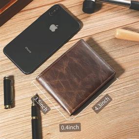 img 4 attached to Genuine Leather Wallets Removable Windows Men's Accessories