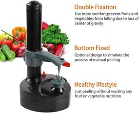 img 1 attached to 🔌 Efficient Electric Rotato Peeler: Automatic Fruit & Vegetable Peeling Tool with 10 Replacement Blades