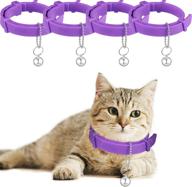 weewooday 4 pieces cat calming collars: reduce anxiety and promote serenity for small, medium, and large cats with adjustable pheromone-infused collars and 4 bells (15 inches) logo