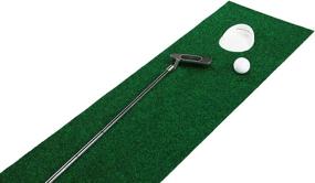 img 1 attached to 🏌️ Green 12-Inch x 6-Feet Putt-A-Bout The Par 1 Putting Mat – Enhance Your Golf Skills