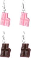 🍦 cute and quirky cartoon dessert earrings - perfect ear jewelry for women and girls! logo