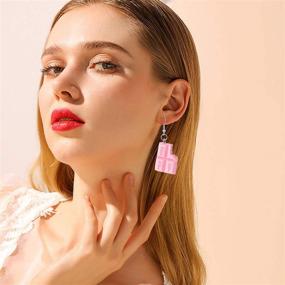 img 3 attached to 🍦 Cute and Quirky Cartoon Dessert Earrings - Perfect Ear Jewelry for Women and Girls!