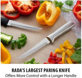 img 3 attached to 🔪 Rada Cutlery Super Parer Paring Knife - High-Performance Stainless Steel with Resin Handle, 8-3/8 Inches - Made in the USA - Black