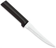 🔪 rada cutlery super parer paring knife - high-performance stainless steel with resin handle, 8-3/8 inches - made in the usa - black logo