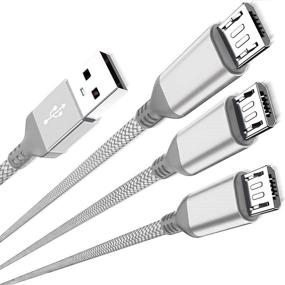 img 4 attached to Micro USB Charger Cable 3-Pack (3 Computer Accessories & Peripherals in Cables & Interconnects