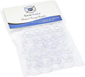 img 3 attached to SA156 Sewing and Embroidery Bobbins by SewNote - 20 Pack, Compatible with Brother