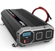 🔋 energizer 1100w power inverter, modified sine wave car inverter, 12v to 110v, 2 ac outlets, 2 usb ports 2.4a each, dc to ac converter, battery cables included – ul certified/certification by metlab logo