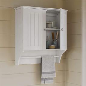 img 3 attached to 🗄️ RiverRidge Ashland Two-Door White Wall Cabinet - Stylish and Practical Storage Solution