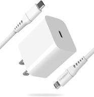 🔌 [сертифицировано apple mfi] быстрая зарядка iphone – lalana 20w тип-с сетевой зарядный адаптер с кабелем lightning и кабелем для быстрой зарядки usb-c – совместимо с iphone 12/11/xs/xr/x 8/se/ipad/airpods логотип