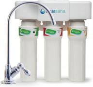 🚰 aquasana 3 stage chrome water filter system: ultimate filtration for pure, refreshing water logo