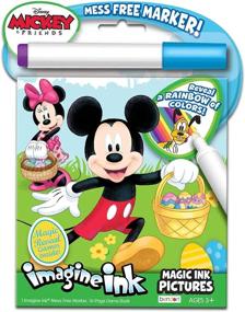 img 3 attached to 🎨 Disney Coloring Book Imagine Ink Set - 3 No Mess Magic Ink Activity Books: Aladdin, Mickey Mouse, Dumbo - Includes Disney Mickey Mouse Stickers