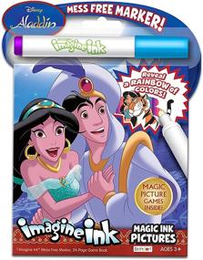 img 1 attached to 🎨 Disney Coloring Book Imagine Ink Set - 3 No Mess Magic Ink Activity Books: Aladdin, Mickey Mouse, Dumbo - Includes Disney Mickey Mouse Stickers