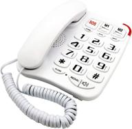 kerlitar k-p045w amplified landline phones for seniors with emergency large numbers - corded phones for elderly with big button picture phone, speakerphone function - wall desk telephone logo