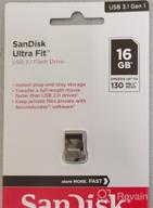 img 1 attached to SanDisk Ultra Fit USB 💾 3.1 Flash Drive - 256GB Capacity (SDCZ430-256G-G46) review by Tara Ford