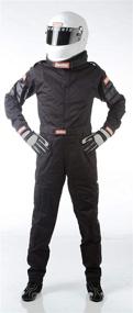 img 2 attached to RaceQuip Racing Driver Fire Suit One Piece Single Layer 🔥 SFI 3.2A/1 Black Medium 110003 - Premium Safety Gear for Performance Racers