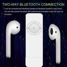 img 2 attached to 🎧 MP3-плеер Ultra Slim с Bluetooth, встроенным динамиком и HiFi без потерь звука, портативный музыкальный плеер с поддержкой до 128 ГБ.