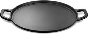 img 4 attached to 🍕 Legend Cast Iron Pizza Pan: 14” Steel Cooker with Easy Grip Handles - Ideal for Oven, Griddle, Gas, Induction, Sauteing, Grilling | Lightly Pre-Seasoned Cookware That Improves Over Time