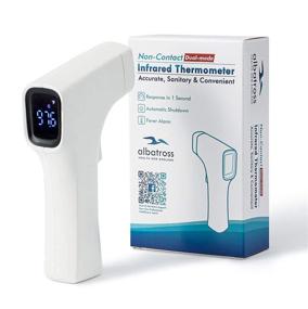 img 4 attached to 🌡️ Albatross Health Infrared Thermometer Gun: No-Touch Forehead Thermometer for Baby, Kids, Adults. Non-Contact Digital Thermometer - Works for Objects Too! Batteries Included.