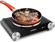 🔥 cusimax electric burner hot plate for cooking with cast iron hot plates, adjustable temperature control, non-slip rubber feet, stainless steel, easy to clean - your trusted kitchen assistant for seamless cooking experience логотип