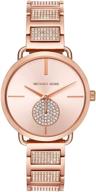 michael kors mk3853 rose gold stainless steel logo