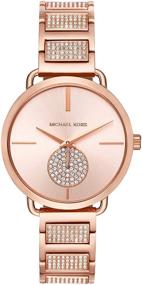 img 4 attached to Корпус из нержавеющей стали Michael Kors MK3853 из розового золота