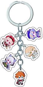 img 1 attached to Genshin Impact Keychains 1Double Sided Ornaments Men's Accessories