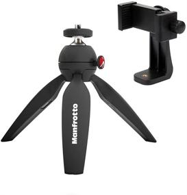 img 4 attached to Многофункциональный мини-штатив Manfrotto с универсальным адаптером для смартфонов ZAYKiR для оптимальной стабильности и гибкости