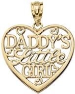 yellow gold daddys little pendant logo