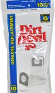 🧹 dirt devil hand vac style g paper vacuum bags – efficient cleaning, 10 per pack логотип