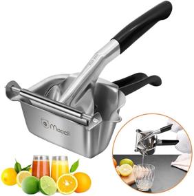 img 4 attached to 🍋 Moocii Lemon Squeezer: Manual Hand Press Juicer for Citrus Fruits - Orange, Lime, Pomegranate - Heavy Duty 304 Stainless Steel Extractor Presser for Cocktails, Bar, Kitchen