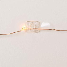 img 1 attached to Clear Hooks String Light Clips | Mini Light Clips | Adhesive Fairy Lights Clips 🔦 | Damage-Free Hanging Wall Clips | LED Light Hooks (20 Clips, 24 Strips) | Indoor Use