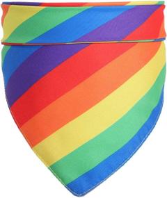 img 3 attached to Tinsow Breathable Bandanas Rainbow Kerchief