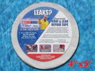 🏠 4" x 5" mobile home rv roof repair tape - white eternabond rubber logo