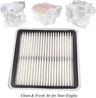 🔍 engine air filter for forester, impreza, legacy, outback, wrx, tribeca - fits 2005-2016 models - replaces ca9997, gp997, 16546-aa090, 16546-aa10a (white) logo