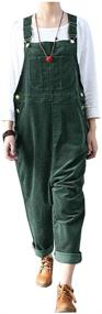 img 2 attached to Ladyful Corduroy Overalls Jumpsuit Adjustable Women's Clothing for Jumpsuits, Rompers & Overalls