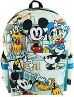 mickey deluxe oversize backpack compartment logo