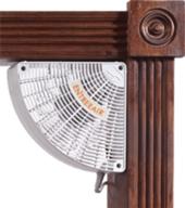 максимизируйте циркуляцию воздуха в помещении с помощью вентилятора для дверных рамок suncourt - белого цвета. логотип