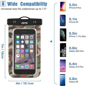 img 1 attached to JOTO Universal Waterproof Pouch Cellphone Dry Bag Case For IPhone 13 Pro Max Mini