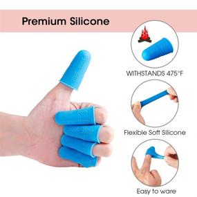 img 2 attached to 🔥 24PCS Silicone Finger Protectors for Hot Glue Gun - All-Purpose Guard for Crafts, Scrapbooking, and Needlework