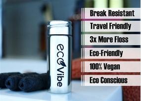 img 3 attached to 🌱 Vegan Eco-Friendly Dental Floss: Biodegradable, Sustainable with Reusable Steel Floss Holder and Mint Flavor Refills - Activated Charcoal (X3 Floss Refills & Steel Floss Dispenser)