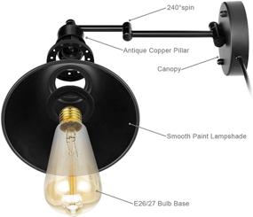 img 2 attached to ALLTRUST Lights Industrial Sconce Finish Lighting & Ceiling Fans