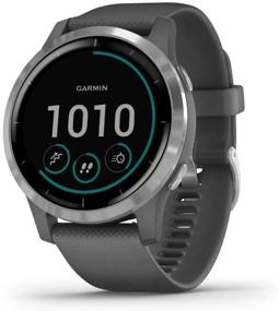 img 3 attached to 🕒 Garmin 010-02174-01 Vivoactive 4 умные часы Shadow Gray/Stainless Bundle: Расширенные функции и расширение поддержки