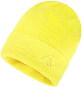 img 4 attached to Stay Cozy in Style with accsa Kids Winter Beanie Hat: Soft & Stretchy Warm Classic Hat for Boys