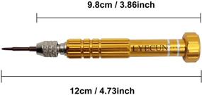 img 3 attached to Универсальный 5-в-1 многофункциональный отвёртка с точными плоскими и филипсовыми наконечниками для электроники, очков, компьютеров и игрушек.