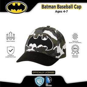 img 1 attached to 🧢 DC Comics Kids Baseball Cap with 3D POP: Batman, Superman, and Justice League - Ages 2 to 7