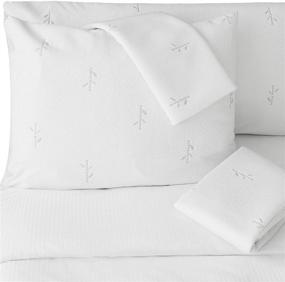 img 4 attached to 🌿 FeelAtHome Cooling Bamboo Pillow Cover - Waterproof, 20 x 30 Inches Pack of 2 (Queen) - Very Soft & Comfortable, Zippered Bamboo Pillowcase - Hypoallergenic Fibre Fabric Case Cover