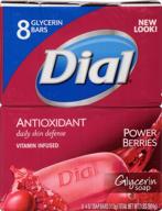 🍓 dial skin care bar soap, power berries - 8 bars, 4 ounce | gentle cleansing and nourishment for a healthy skin logo