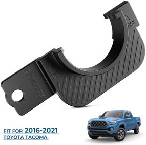 img 1 attached to 🔒 ISSYAUTO Gas Cap Holder for 2016-2021 Tacoma 3rd Gen - Secure Black Fuel Cap Holder